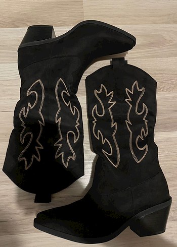 İşleme detaylı kovboy çizmesi - Görsel 3
