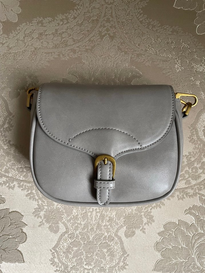 Mango gri çapraz askılı çanta - Görsel 2