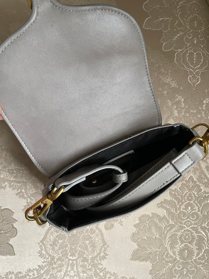 Mango gri çapraz askılı çanta - Görsel 4