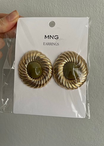 Mango dokulu reçine küpe - Görsel 4