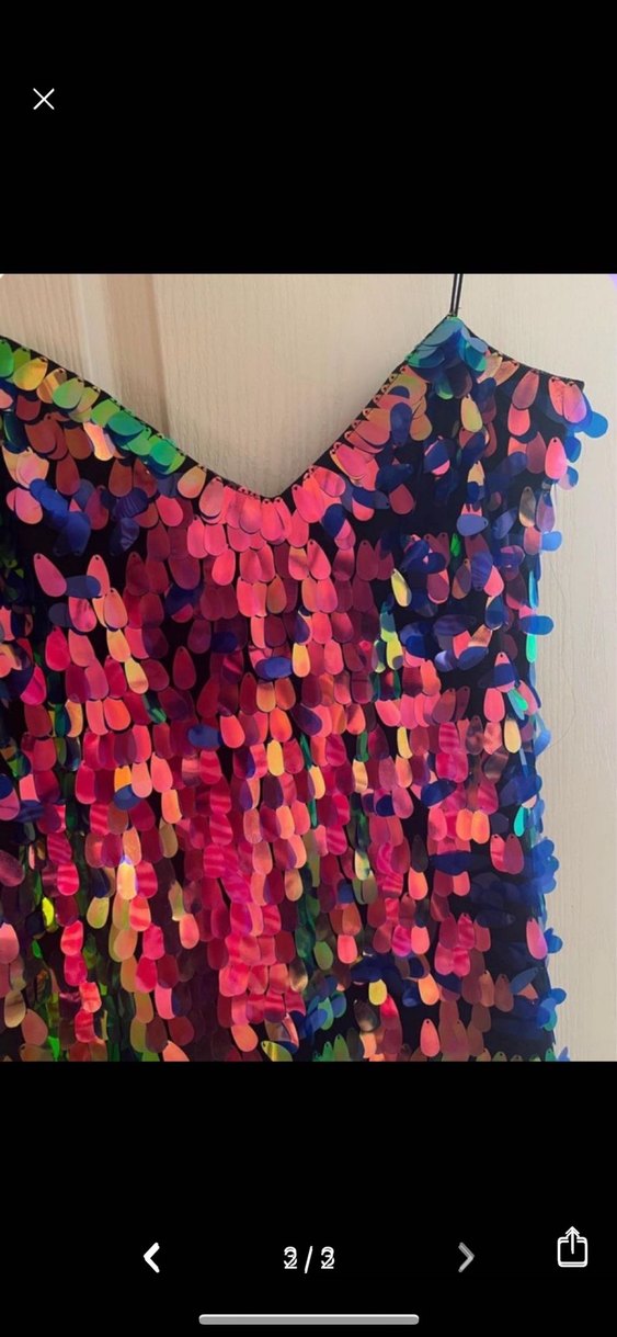 Askılı Payetli Uzun Kadın Elbise - Görsel 2