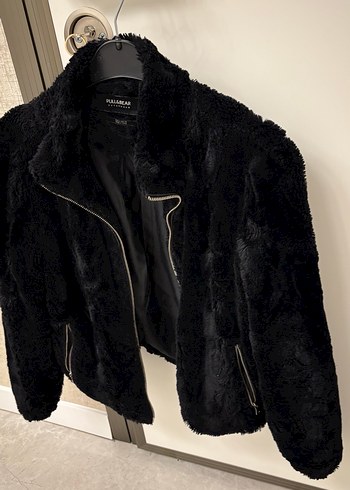 Siyah Kürk Detaylı Midi Kadın Mont - Görsel 3