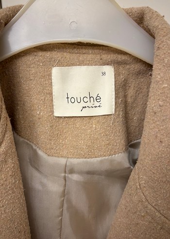 Bej Midi Yün Kadın Kaban - Görsel 5