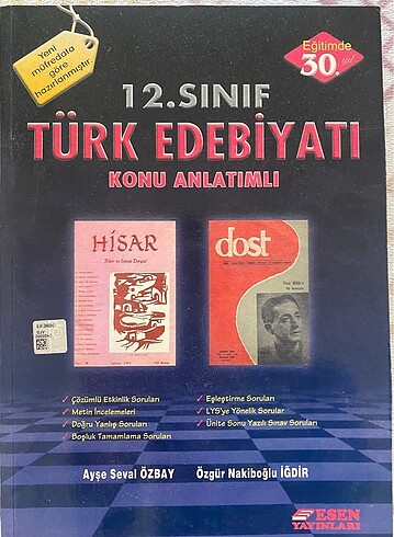 12.Sınıf Türk Dili ve Edebiyatı Kitap