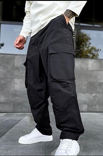 Baggy kargo cep pantolon