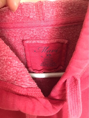 xs Beden Mavi markalı pembe xs sweatshirt