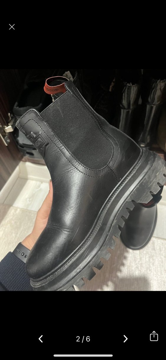 Siyah Deri Tokalı Kadın Bot - Görsel 4