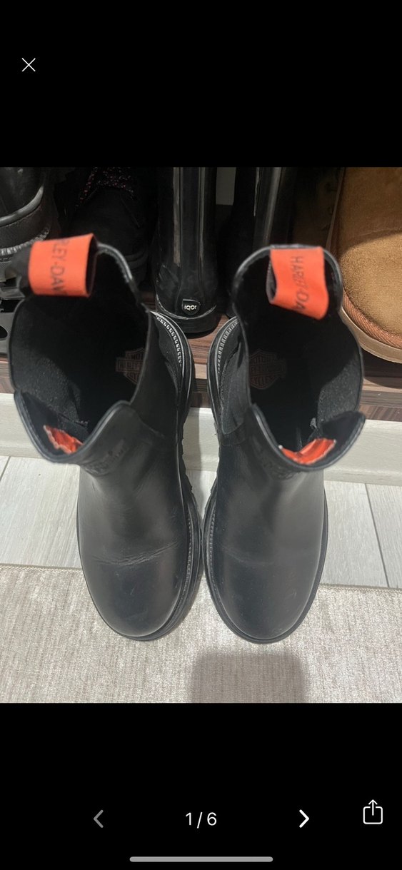 Siyah Deri Tokalı Kadın Bot - Görsel 5