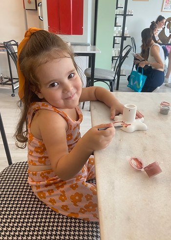 Turuncu Çiçekli Kız Çocuk takım - Görsel 3