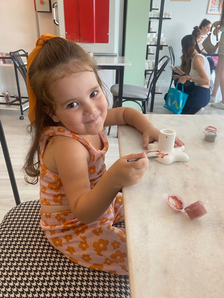 Turuncu Çiçekli Kız Çocuk takım - Görsel 3