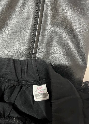 Kız Çocuk Siyah Deri Goth Bolero - Görsel 2