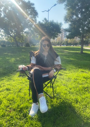 Kadın Siyah Kapüşonlu Puf Detaylı Eşofman Takımı - Görsel 2