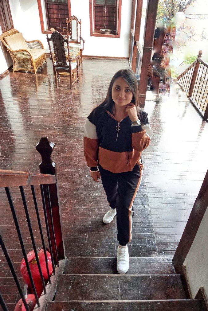 Kadın Siyah Kapüşonlu Puf Detaylı Eşofman Takımı - Görsel 5