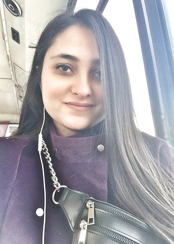 Kadın Mor Uzun  Mont kaban - Görsel 2