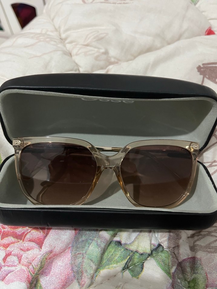 Kadın Bej Parlak Modern Klasik Gözlük - Görsel 3