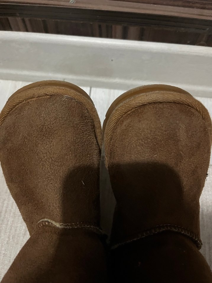 Kız Çocuk Kahverengi Süet Düğmeli Bot - Görsel 3