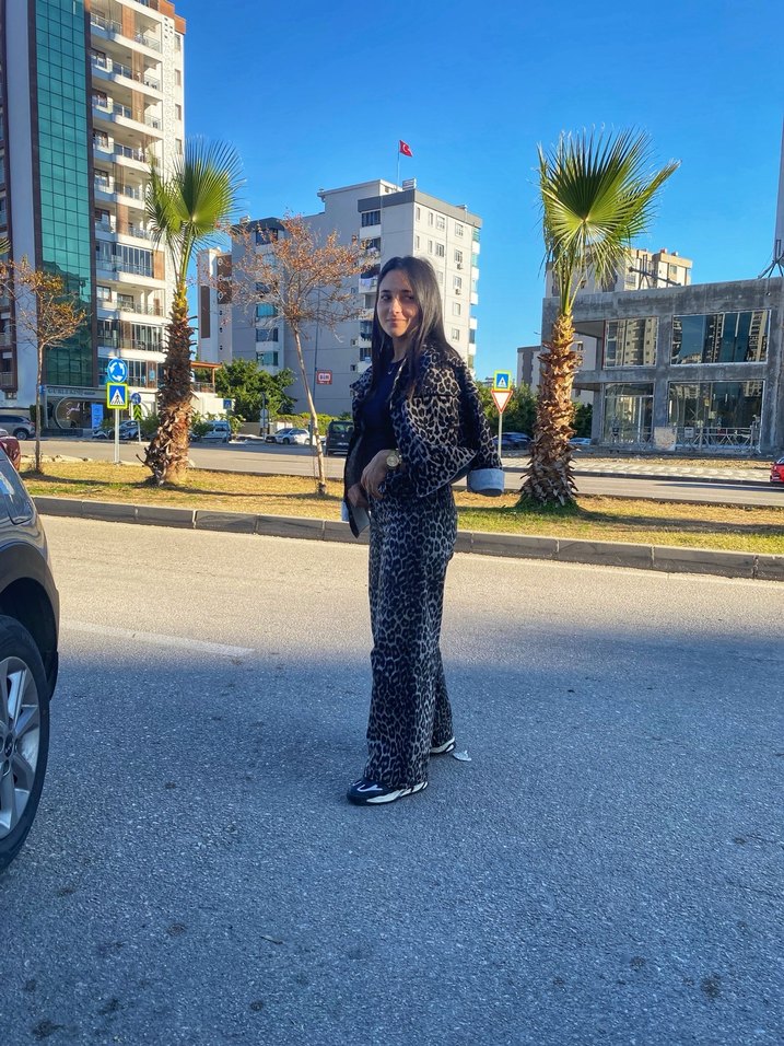 Leopar ceket & pantolon - Görsel 4