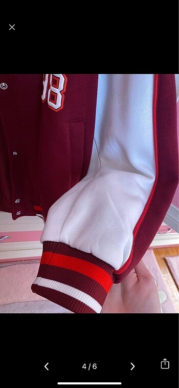 l Beden bordo Renk Bershka Kolej Ceket