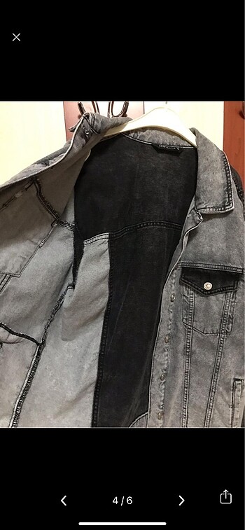 m Beden gri Renk LCW Denim Ceket