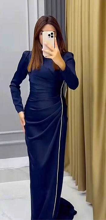 Abiye lacivert 44 beden son model