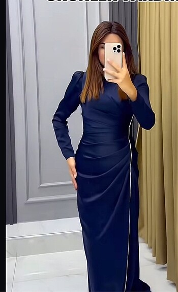 Diğer Abiye lacivert 44 beden son model