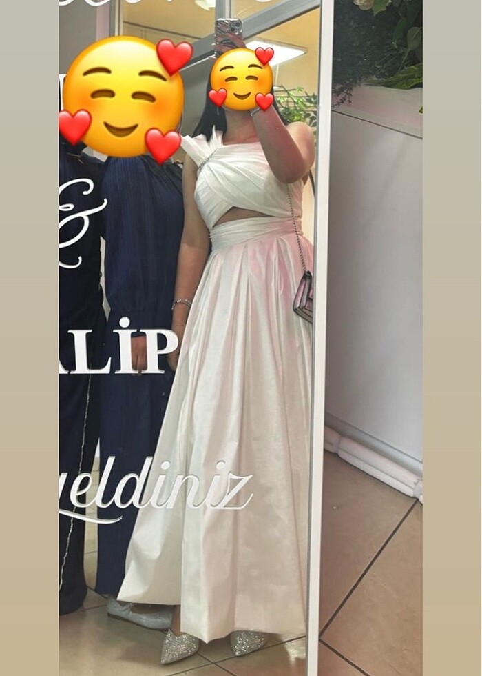 Tafta kumaş abiye - Görsel 2