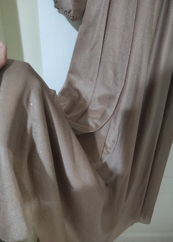 Hafif simli vizon tesettür abiye - Görsel 3