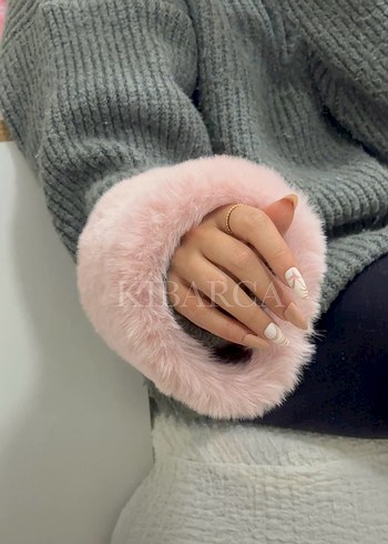 İkili kürk bileklik manşet - Görsel 3