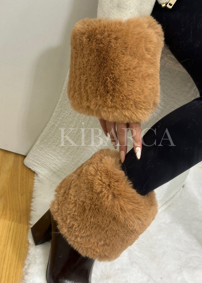 İkili kürk bileklik manşet - Görsel 5