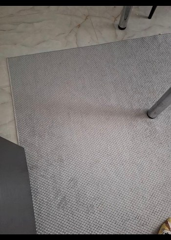 kaymaz taban Düz gri halı - Görsel 2