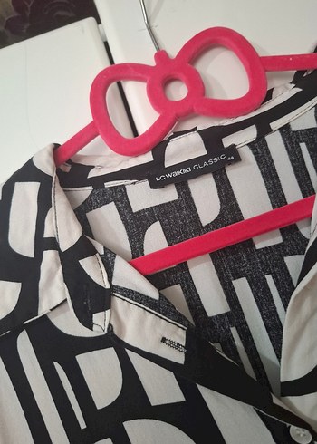 Uzun Kollu V Yaka Desenli Kadın Elbise - Görsel 4