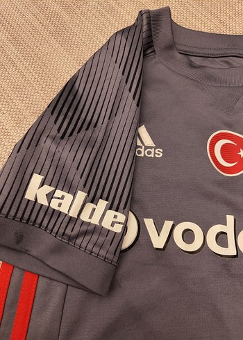 xs Beden Erkek Gri Kısa Kollu Beşiktaş Forma