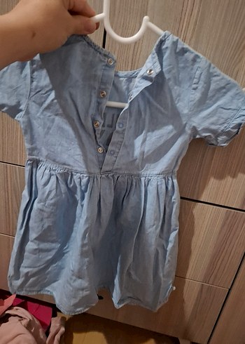 HelloBaby Düğmeli Mavi Denim Hamile Gömleği