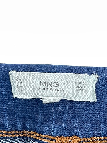 36 Beden lacivert Renk Mango Jean / Kot %70 İndirimli.