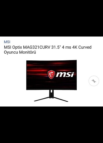 MSI 4 K 32 İNC 0 GİBİ - Görsel 2