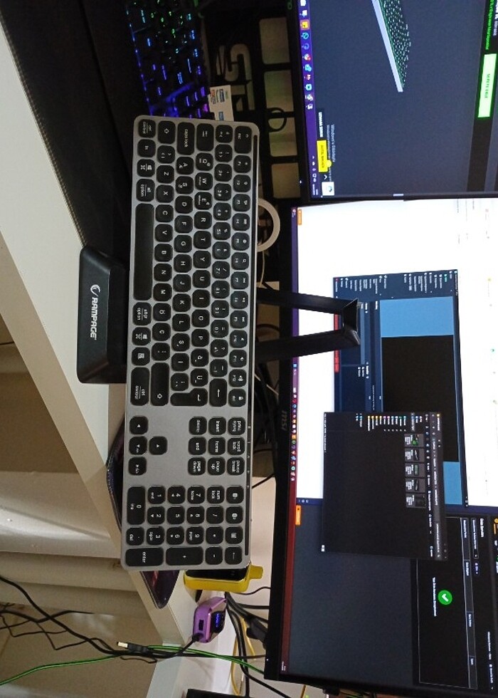 MONSTER PUSAT BUSİNESS PRO KABLOSUZ METAL KLAVYE  - Görsel 5