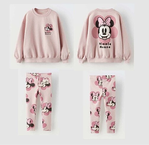 24-36 Ay Beden Minnie Mause Alt-Üst Takım