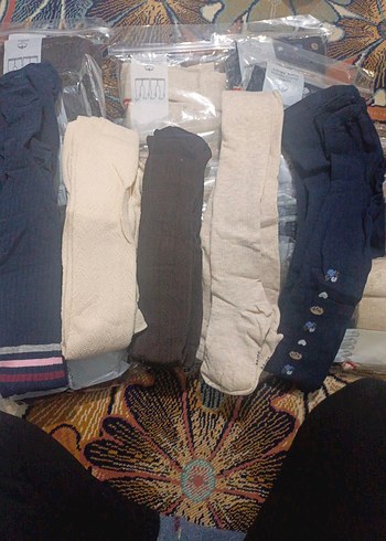 Çocuk Pamuklu Çok Renkli Külotlu Çorap Seti - Görsel 3