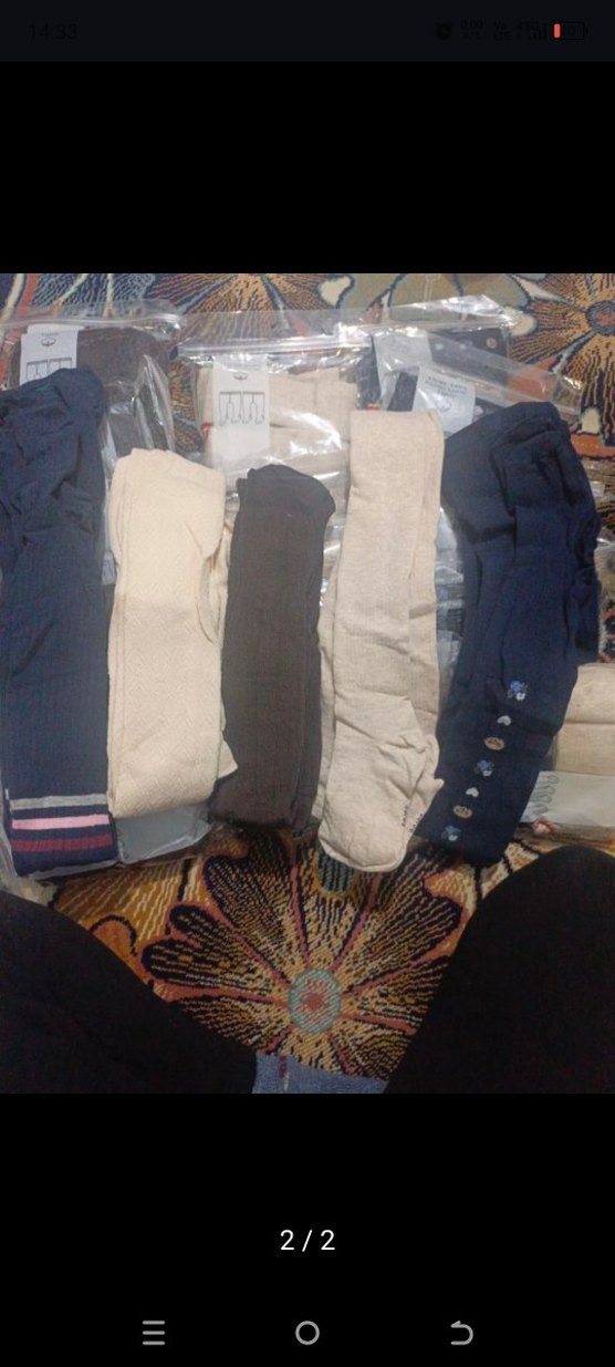 Çocuk Pamuklu Çok Renkli Külotlu Çorap Seti - Görsel 2