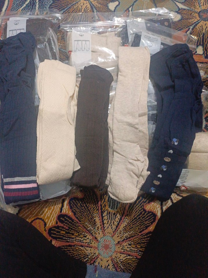 Çocuk Pamuklu Çok Renkli Külotlu Çorap Seti - Görsel 3