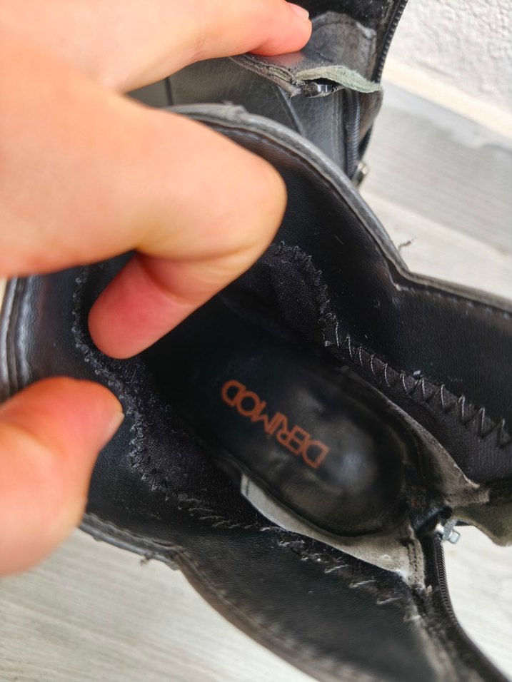 Tokalı Siyah Deri Kadın Topuklu Bot - Görsel 3