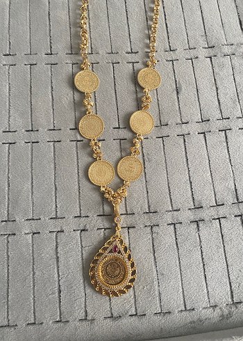 Accessorize Zincir Detaylı Uzun Gold Kadın Kolye