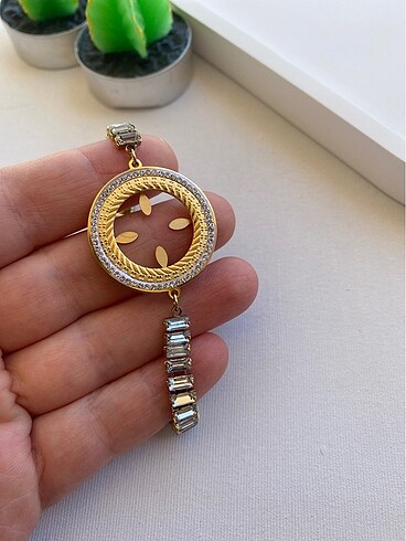 Accessorize Zirkonlu çeyrek çerçeveli çelik bileklik
