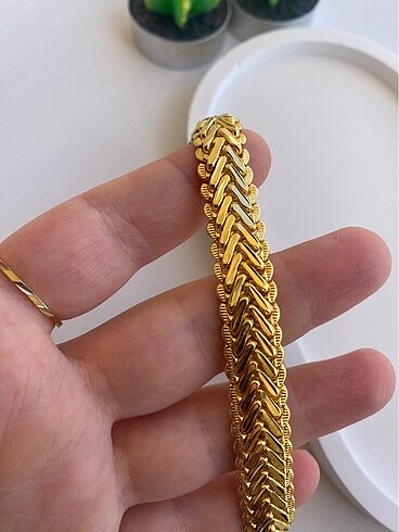 Accessorize 14k altın kaplama kararma solma yapmaz zincir bileklik