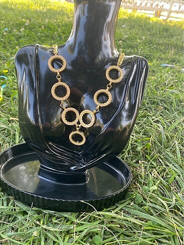Accessorize Çoklu 7 li çeyrek çerçeveli zincir kolye
