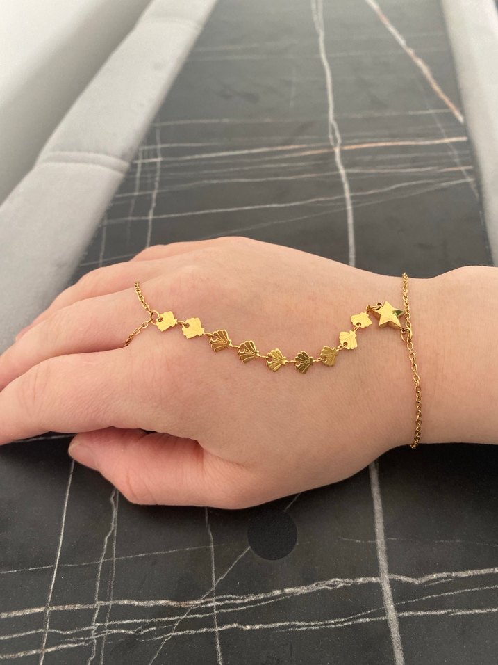 Altın Renk Zincir Detaylı Kadın ÇELİK ŞAHMERAN - Görsel 2