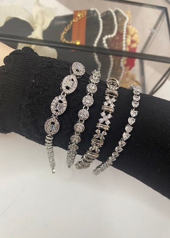 Gümüş taşlı Xuping Kadın Bileklik Seti. Kararma solma yapmaz