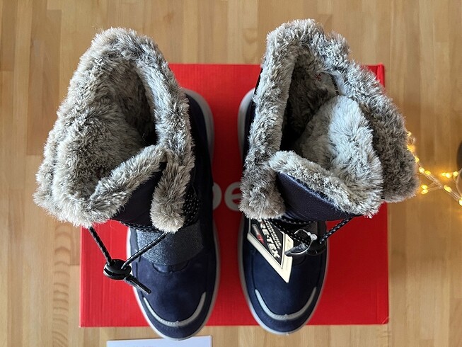 37 Beden lacivert Renk YENİ SUPERFİT 37/ Kış Kar Botu GORETEX