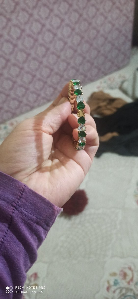 Yeşil Taşlı Bohem Kadın Bileklik - Görsel 2