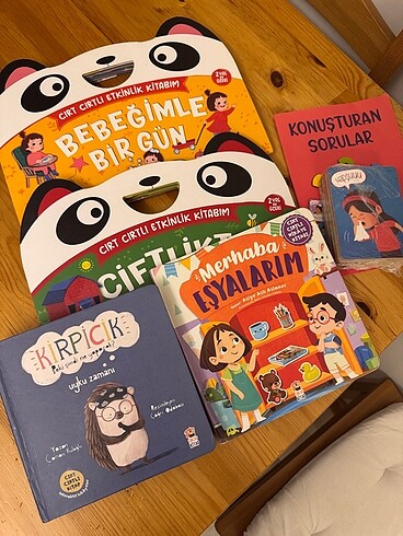 Çocuk cirtlı kitap seti etkinlik seti